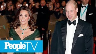 Kate Middleton Hits Red Carpet In Deep Green Amid BAFTA's Time’s Up All-Black Dress Code | PeopleTV