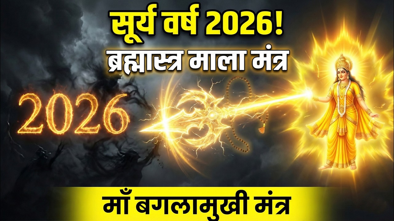 2026 सूर्य वर्ष का सबसे गुप्त रहस्य! माँ बगलामुखी का ब्रह्मास्त्र माला मंत्र | माँ बगलामुखी मंत्र
