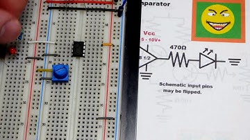 Electronics course 19 op amp comparator circuit LM358 single supply operational amplifier