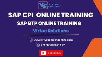 SAP CPI Training|SAP BTP Integration Suite|SAP Cloud Integration|Virtue Solutions|SAP API Management