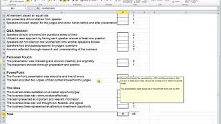 Entrepreneurship Challenge 2017 Oral Rubric Review Entrepreneurship Challenge 2017 Oral Rubric Review