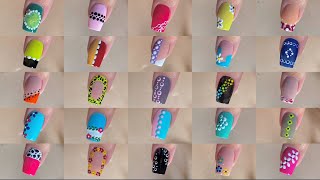 50+ Easy nail art designs with household items || Huge nail art designs compilation for beginners