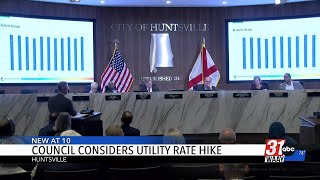City Council Considers Huntsville Utilities Rate Increase