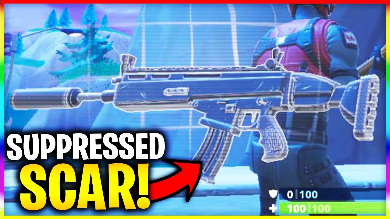 *NEW* SUPPRESSED SCAR in Fortnite...(Fortnite LEAKS) YouTube