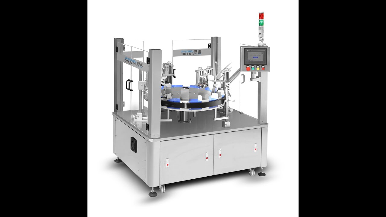 Rotary vertical cartoning machine with small footprint - YouTube