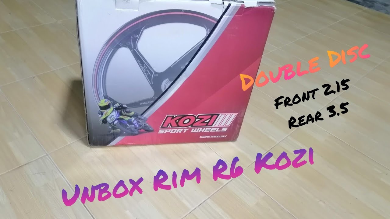 Unbox Rim R6 Kozi, Double Disc - YouTube