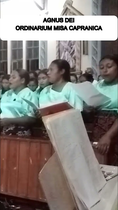 AGNUS DEI ORDINARIUM MISA CAPRANICA #shorts  #gerejakatolik  #youthchoir #musica #cover #koor #music