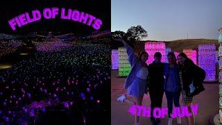 FIELD OF LIGHTS VLOG: 4th of July Weekend