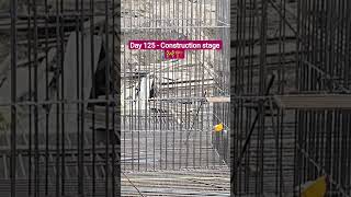 Day 125😱...🏢 New building construction stage 🚧🏗️❤️ #construction #buidling #civilengineering