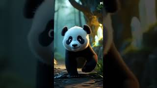 Ai animated | Having a fun time of sweet panda #pets #funny shorts #wildlife
