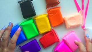 ASMR\Rainbow air plasticine antistress\Воздушный пластилин\ ASMR\