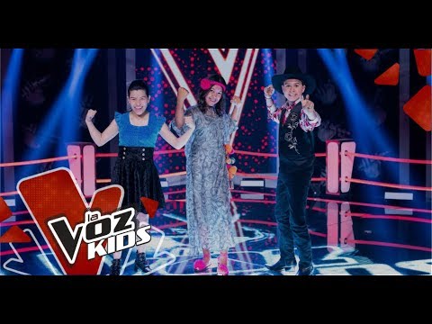 Celeste Juan Esteban Y Sara Cantan En Las Súper Batallas La Voz Kids Colombia 2019 Youtube