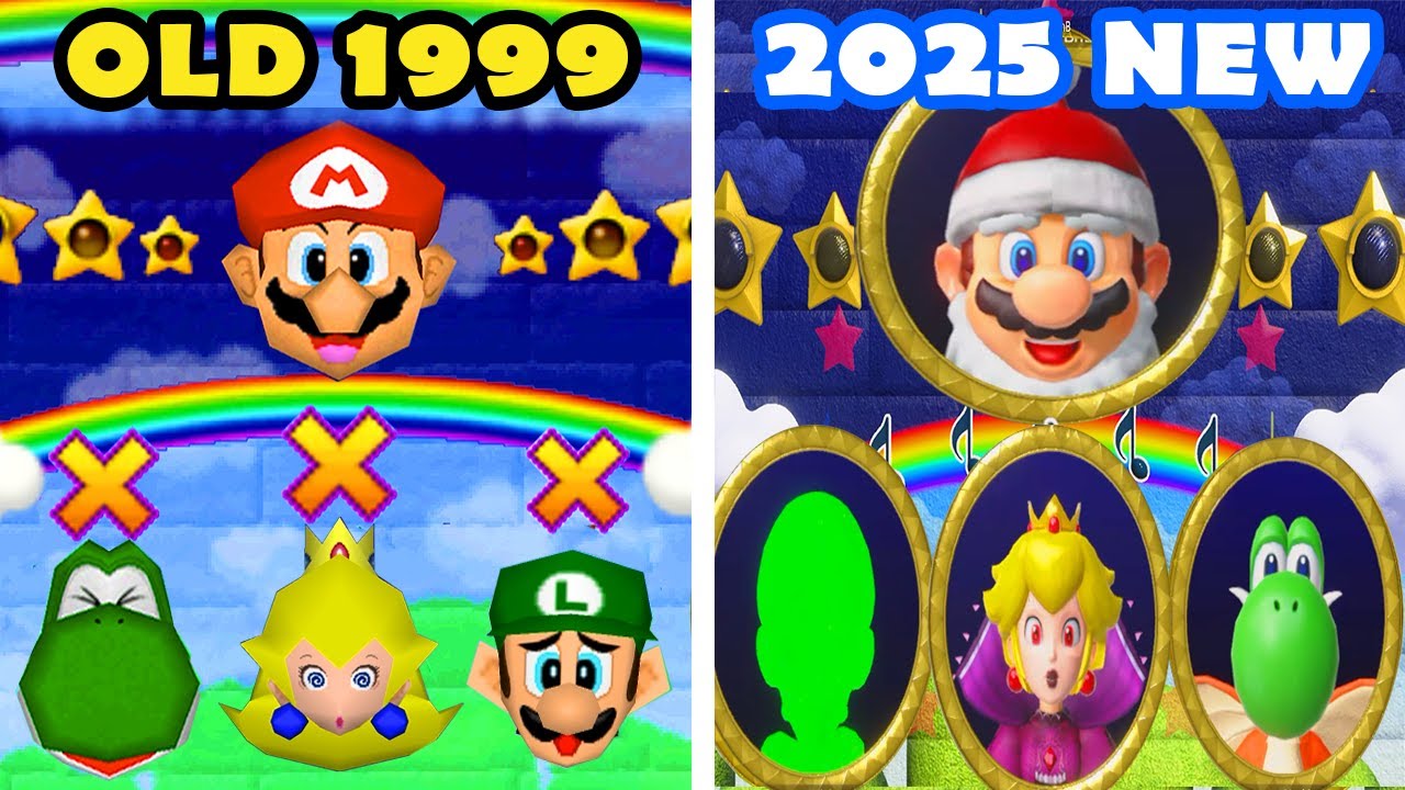 Mario Party Superstars против Mario Party 2 - Счастливый день старого Марио против Нового Марио (...