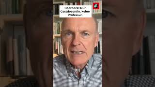 Baerbock ist nur Gastdozentin keine Professorin