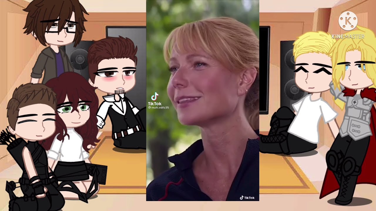 ✨Past Original ￼Avengers react to Tony Stark/TikToks/•Pepperony•￼1/???✨