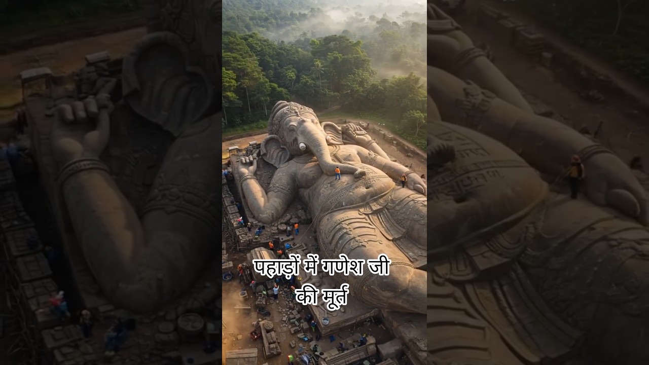 गणेश ji ki मूर्त mili पहाड़ों mai #fact #ytshort #devotional