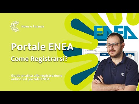 Registrazione sul portale dell'ENEA - Parte 1