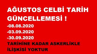 Askerlik Ağustos Celbi 2020 Güncelleme | Mehmetçiğin Sesi