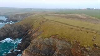 Scout X4 Drone footage Cornish Cliffs