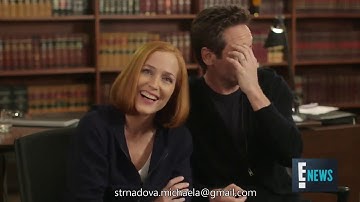 David Duchovny and Gillian Anderson - Bloopers moments Season 11