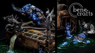 Making A Realistic Grimdark Warhammer 40k Diorama With Epoxy