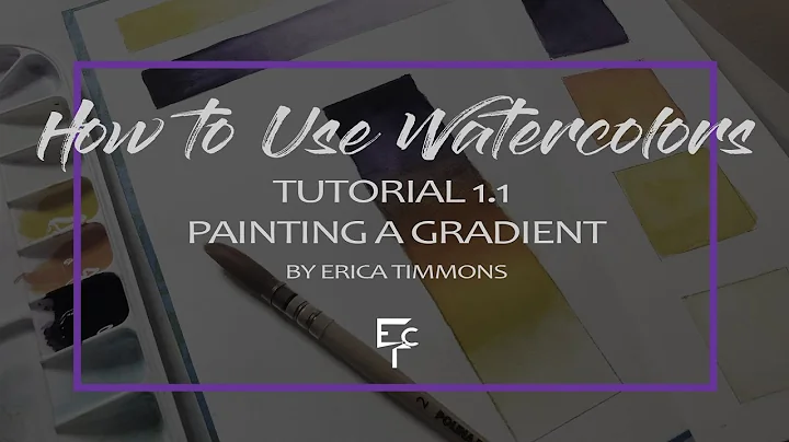 HOW TO PAINT A GRADIENT USING WATERCOLORS | By Eri...
