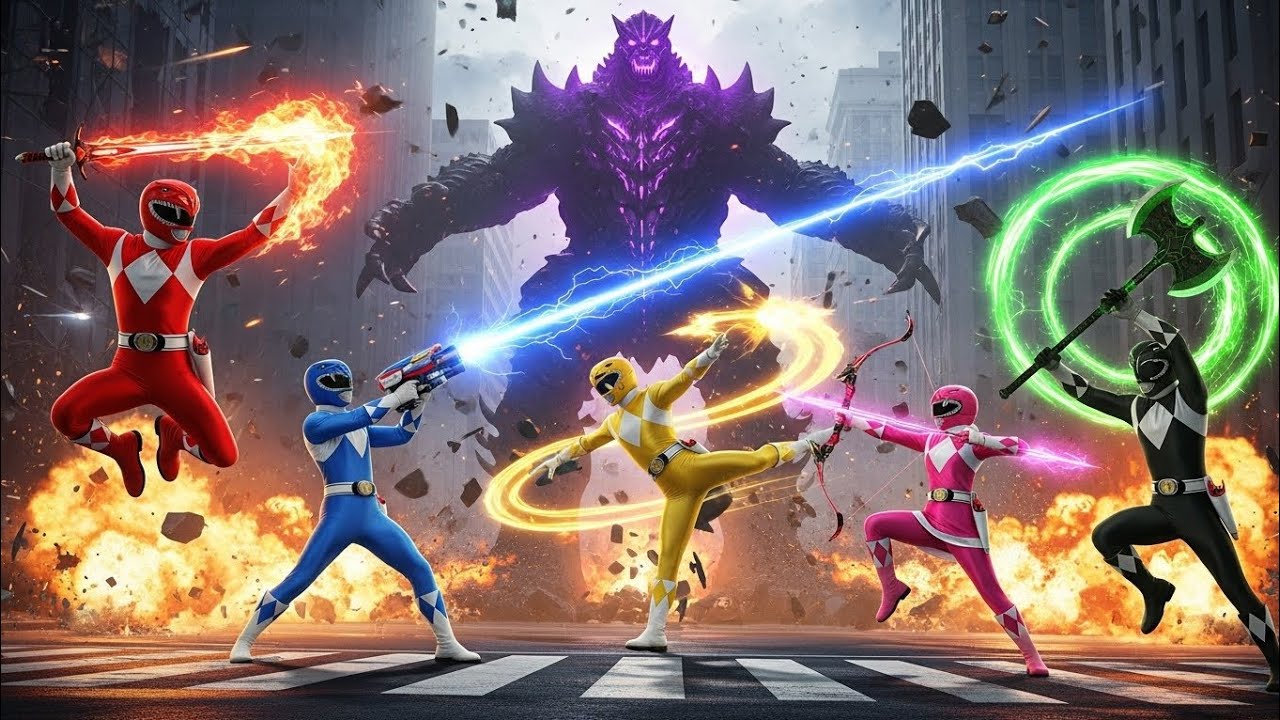Power Rangers: Rise of the Dark Villain | Full Thriller AI StoryPower ...