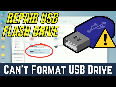 Repair USB Flash Drive - Can't Format USB Drive in Windows 1011