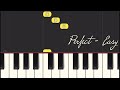 Perfect  slow easy rh piano play along tutorial  ed sheeran
