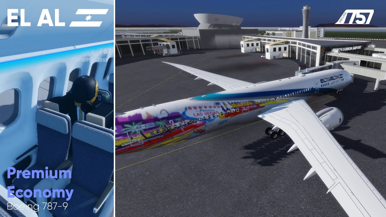 ROBLOX | EL AL | Premium Economy | Boeing 787-9 - YouTube