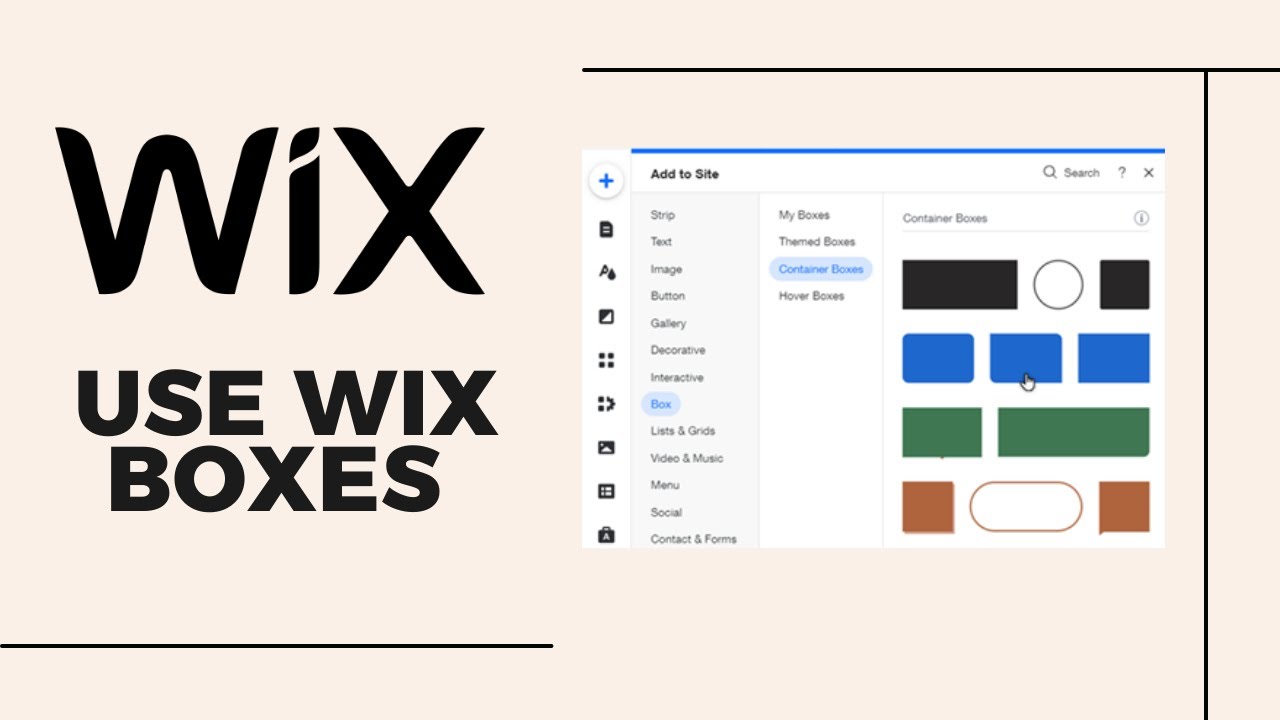 WIX TUTORIAL: How to use box in Wix | Wix tutorials for beginners part ...