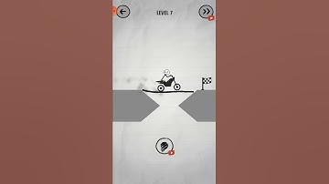 ep00281 | android gameplay draw bridge puzzle | bike draw bridge puzzle game