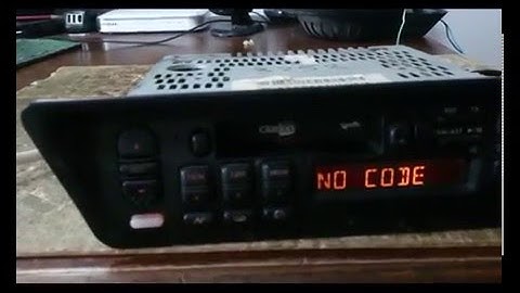 CLARION PU-1570A CODE REMOVAL DEMONSTRATION