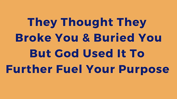 They Thought They Broke You & Buried You, But You ...