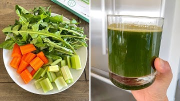 DANDELION APPLE CARROT JUICE GOOD FOR LIVER - NƯỚC ÉP BỒ CÔNG ANH CÀ RỐT TÁO THANH LỌC GAN
