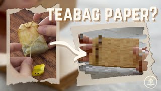 Turning TEABAGS into paper (+stickbinding) | Will it paper #3