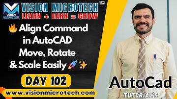 🔥 Align Command in AutoCAD | Move, Rotate & Scale Easily 🚀 ✨