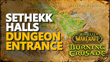 Sethekk Halls Entrance Location WoW TBC Dungeon