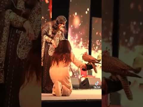 رقص إماراتي بنت تحمل الصقر روعه