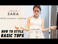 Eng sub) ZARA 신상 보러 매장 방문 | 기본 티셔츠, 나시,원피스 스타일링 여러 연출 가능| how to style up your summer w/ basic tops