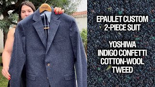 Yoshiwa Indigo Confetti Tweed