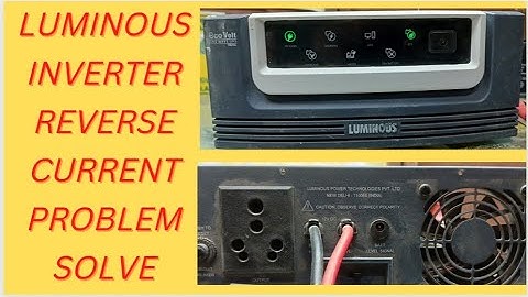 luminous inverter reverse current  problem solve
