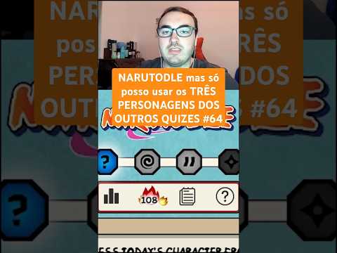 NARUTODLE mas só posso usar os TRÊS PERSONAGENS DOS OUTROS QUIZES #64 #naruto #anime #quiznaruto