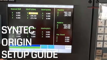 How to Setup CNC Router Origin on Syntec Controller?