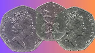 اعلى اسعار عملات الملكة اليزابيث 50 بنس $ Highest price of Queen Elizabeth coins 50 pence