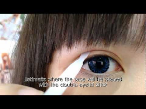 「Mono/tapered to parallel eyelids」4 different ways