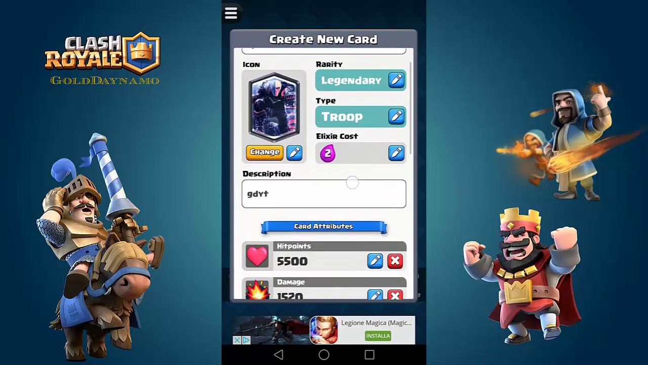 Come Creare Una Carta Di Clash Royale