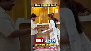 Full Stack Course in Chennai | Student Placed as Software Engineer 4.2 LPA 🚀 | Besant Technologies