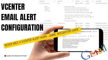 vCenter Email Alert Configuration Using Google SMTP Server: How to Configure and Test vCenter Alerts