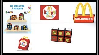 Mcdonalds Rubiks Cube Toy Smiley Cajita Feliz Макдональдc 麦当劳 マクドナルド Лего Дети Burger King